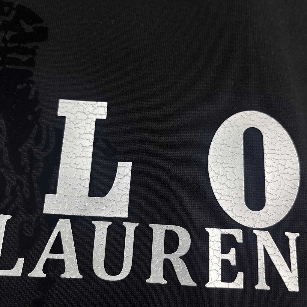 Ralph Lauren Men's Oversized Crew‑Neck Short‑Sleeve T‑Shirt With POLO Letter Logo Print