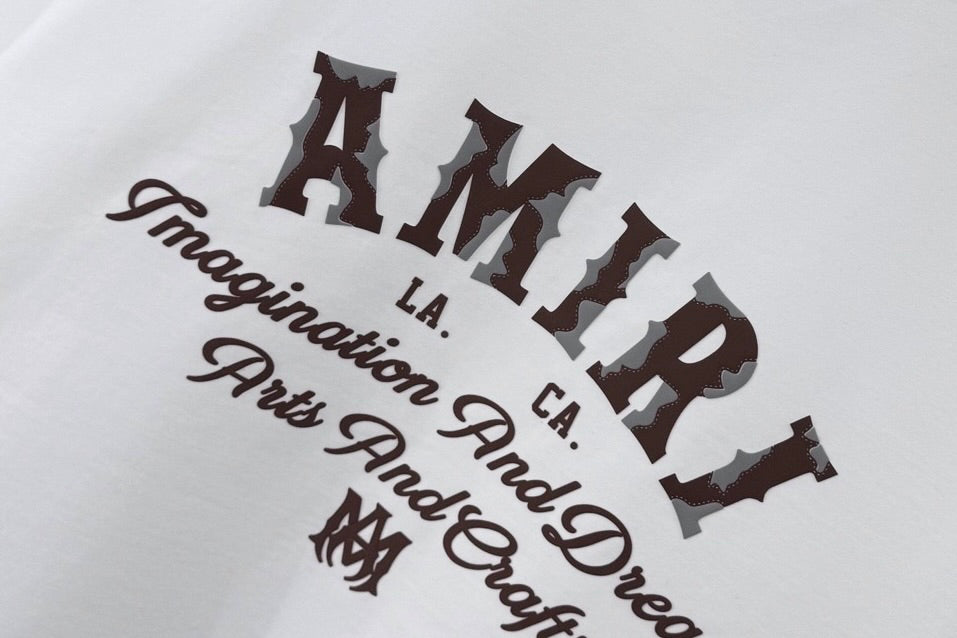 AMIRI MA Monogram Chest Graphic Short‑Sleeve Tee