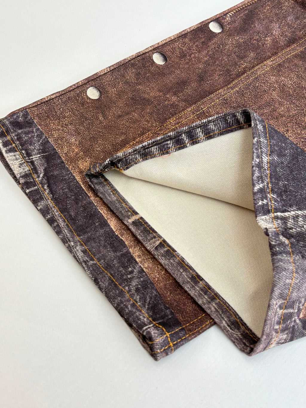 Acne Studios Multi‑Texture Washed Wide‑Leg Jeans