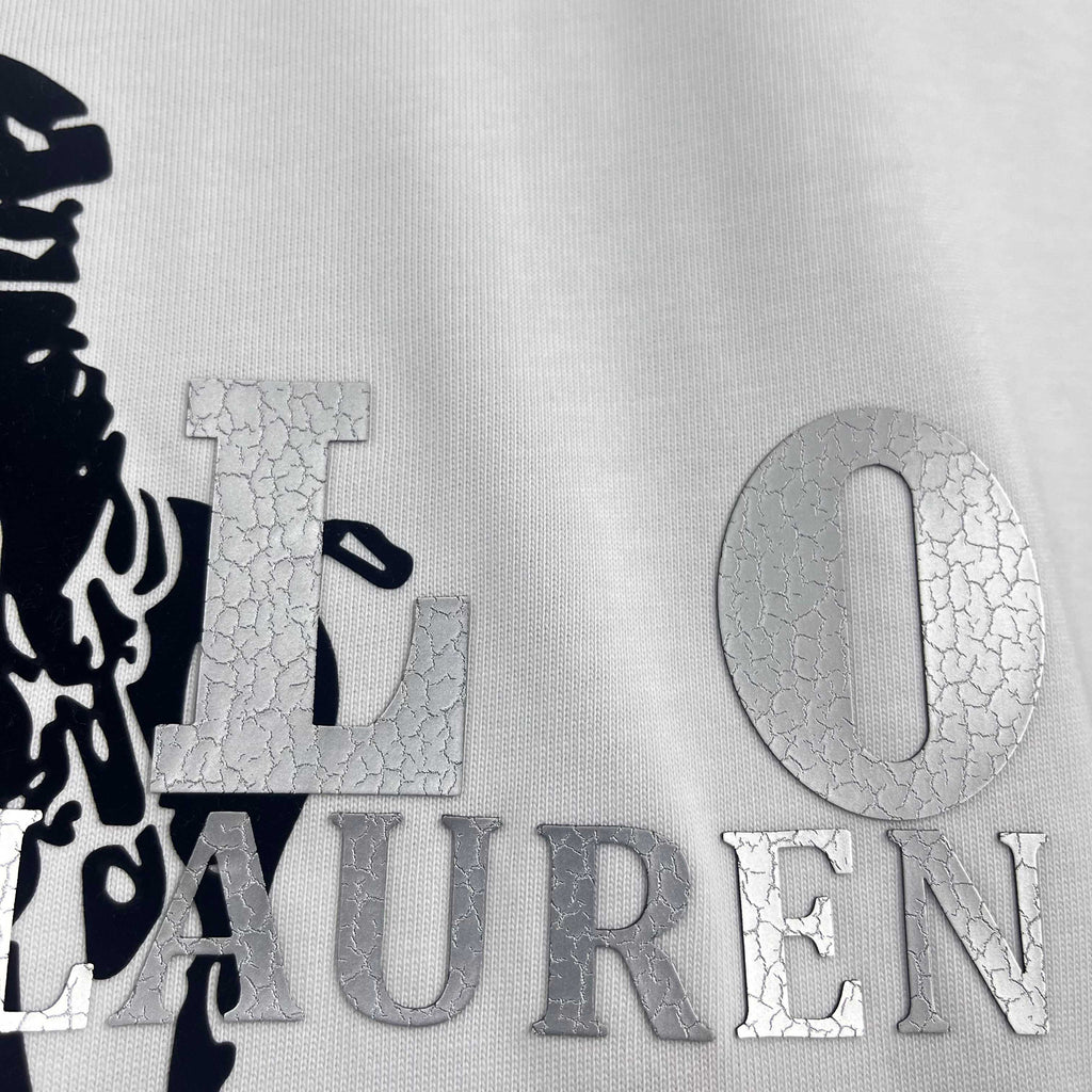 Ralph Lauren Men's Oversized Short‑Sleeve Crew‑Neck T‑Shirt With Large POLO Graphic Print