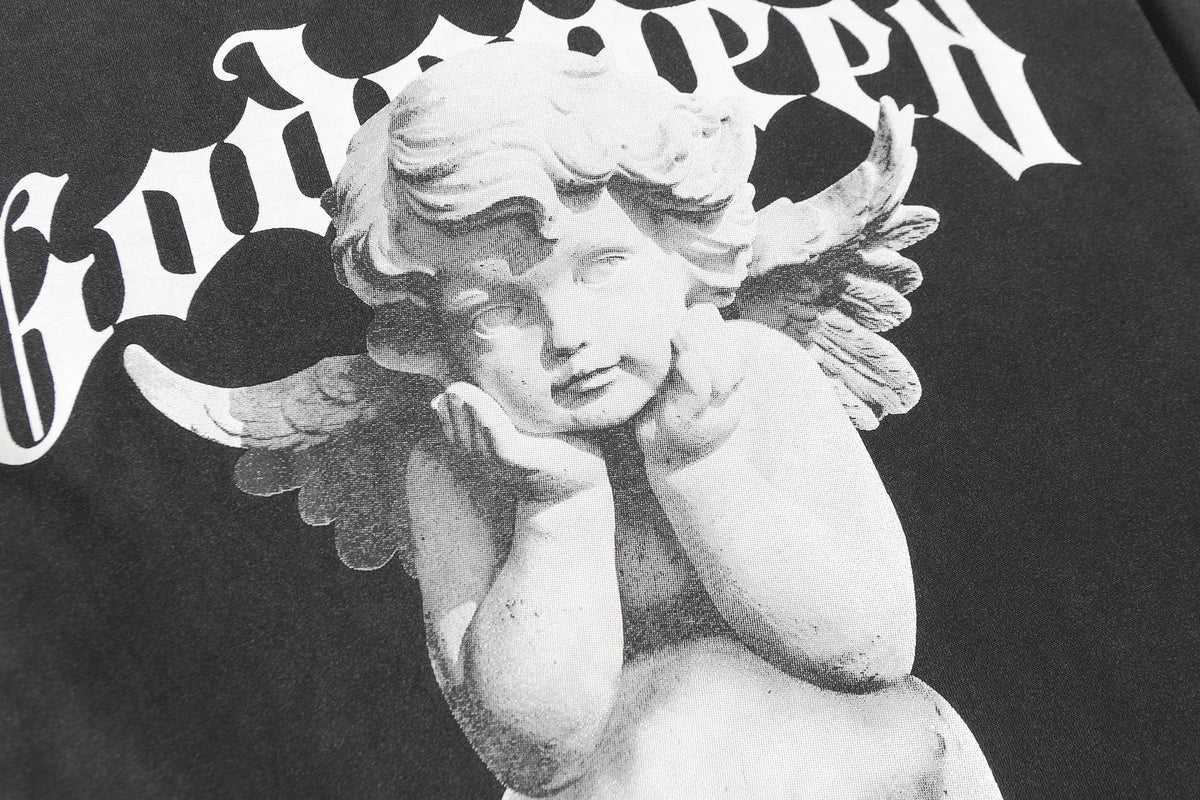 Godspeed Fallen Angel Skull Vintage Graphic Tee