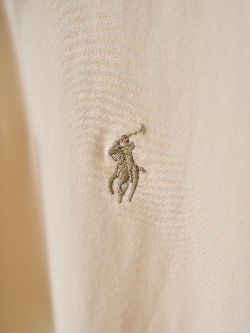 Polo Ralph Lauren Men's Classic Short‑Sleeve Polo Shirt, Khaki Pony Embroidery