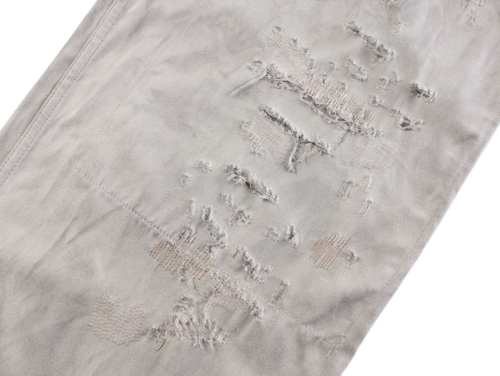 Acne Studios Distressed Washed‑Out Wide‑Leg Trousers