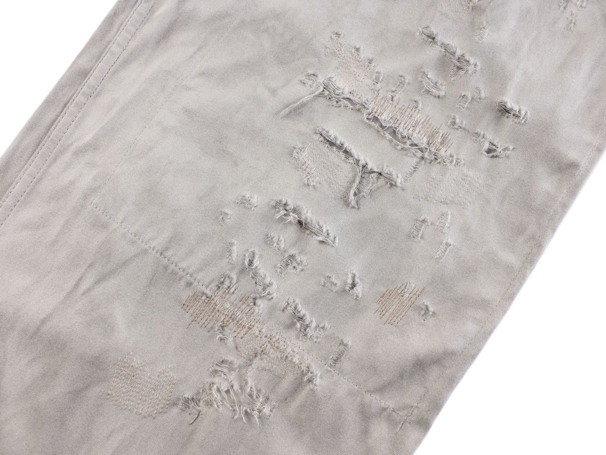 Acne Studios Distressed Washed‑Out Wide‑Leg Trousers
