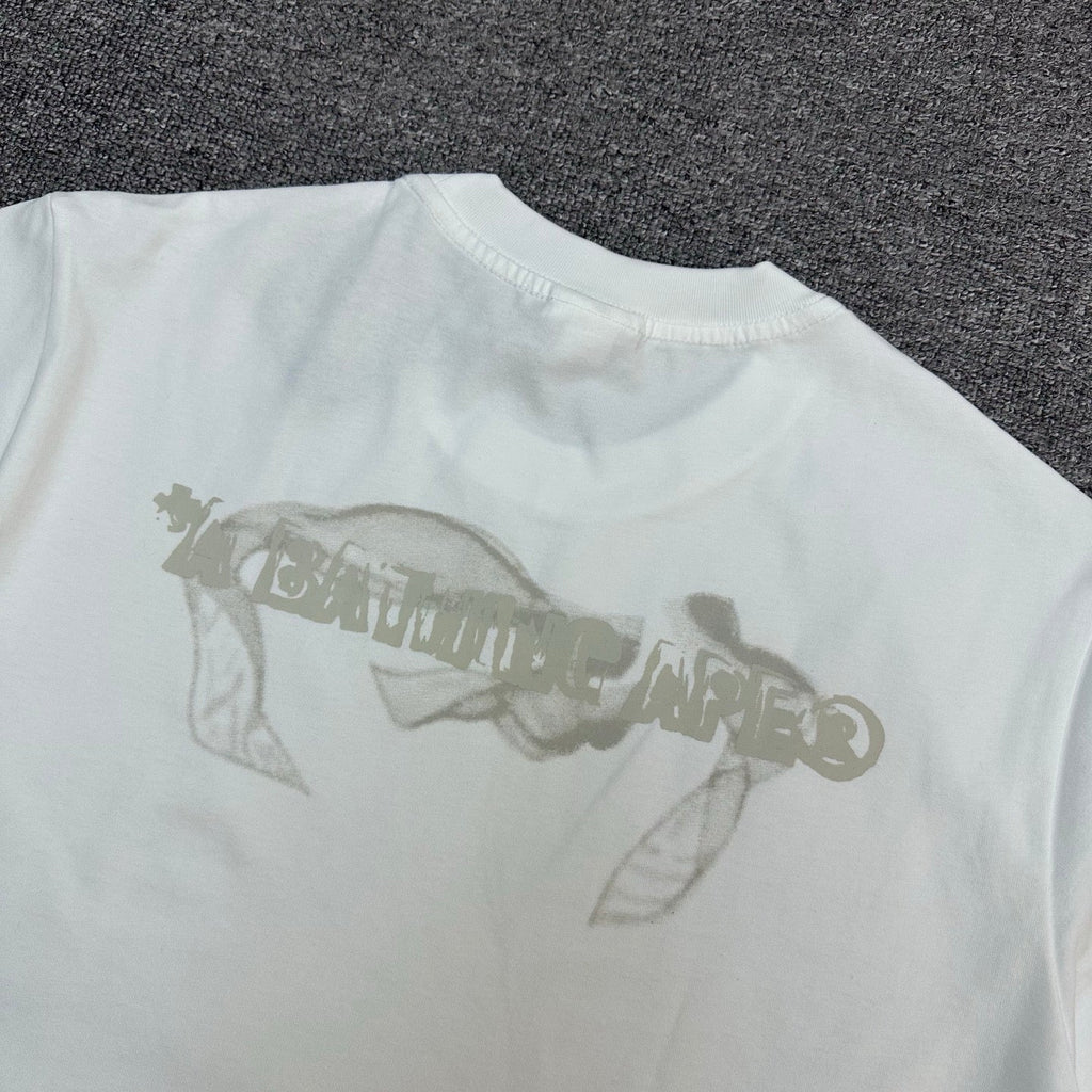 BAPE FW25 Mosquito Coil Ink Wash Ape Sumi-E Oversized Heavyweight Unisex T-Shirt