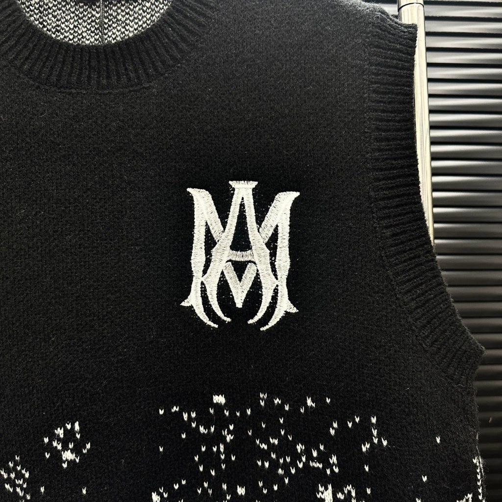 AMIRI MA Monogram Gradient Paisley Knit Vest