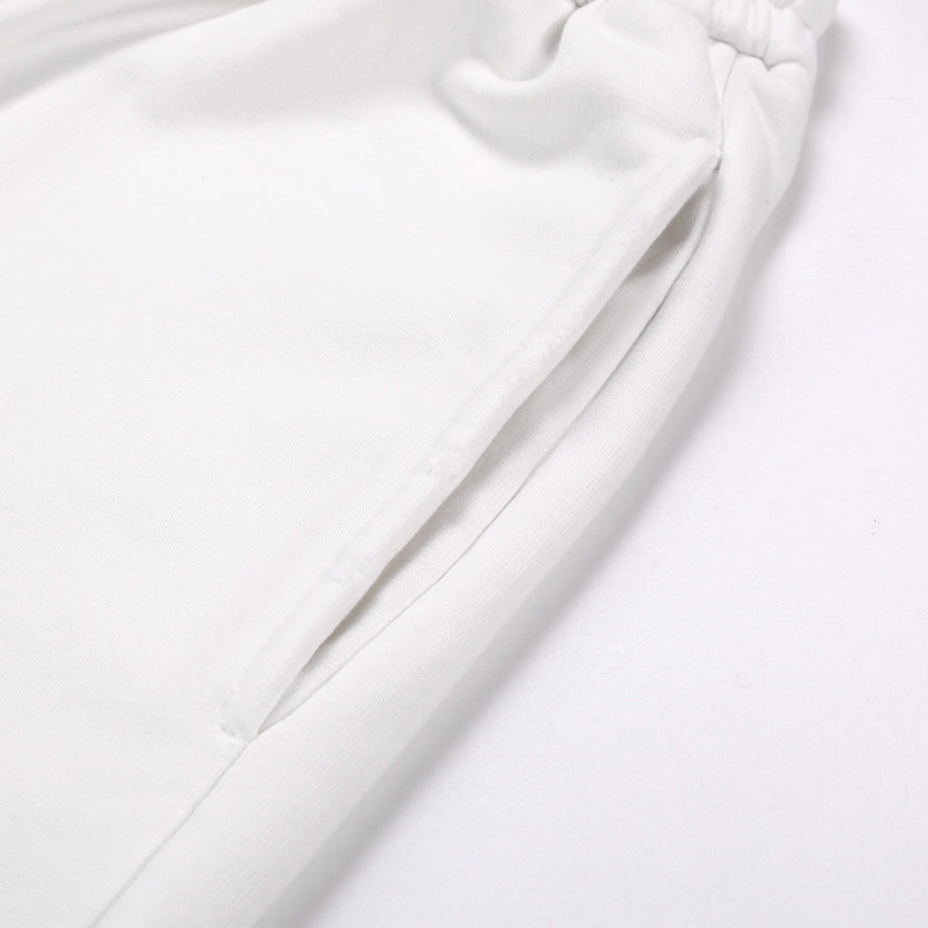 Stone Island Washed Cotton Fleece Shorts with Tonal Embroidered Compass Badge and Raw Cut Hem