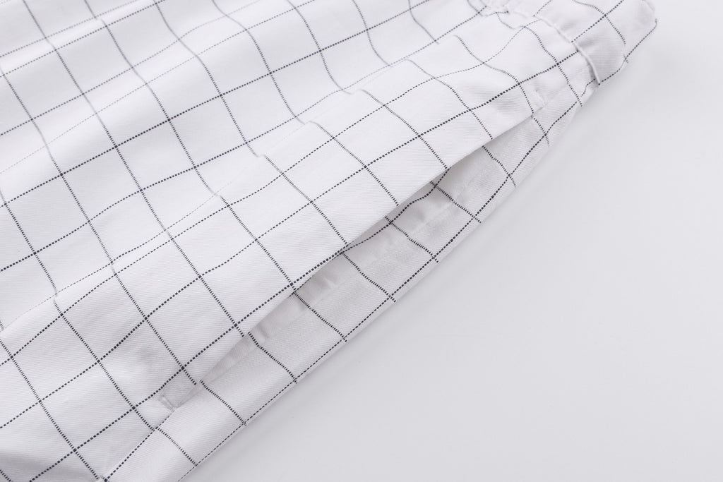 Acne Studios Grid‑Pattern Drawstring Casual Shorts