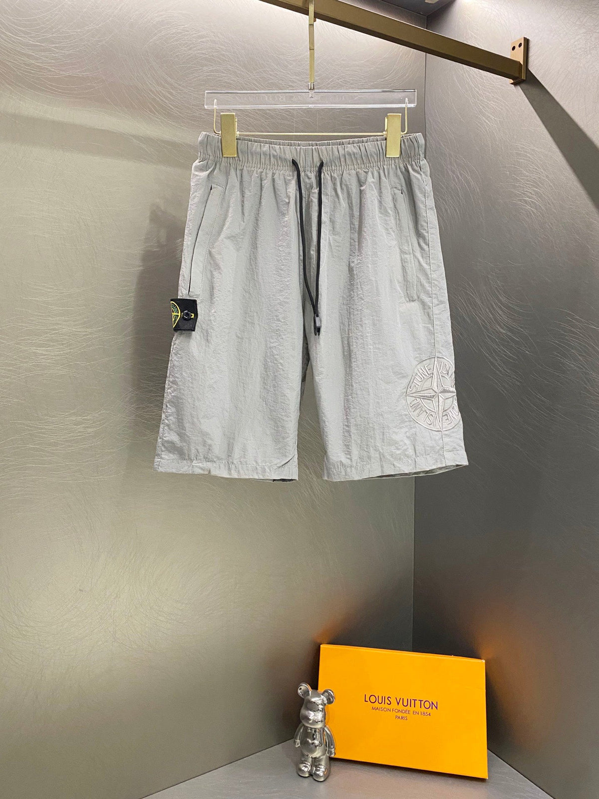Stone Island Metallic Nylon Compass Badge Cargo Shorts - 3 Colors