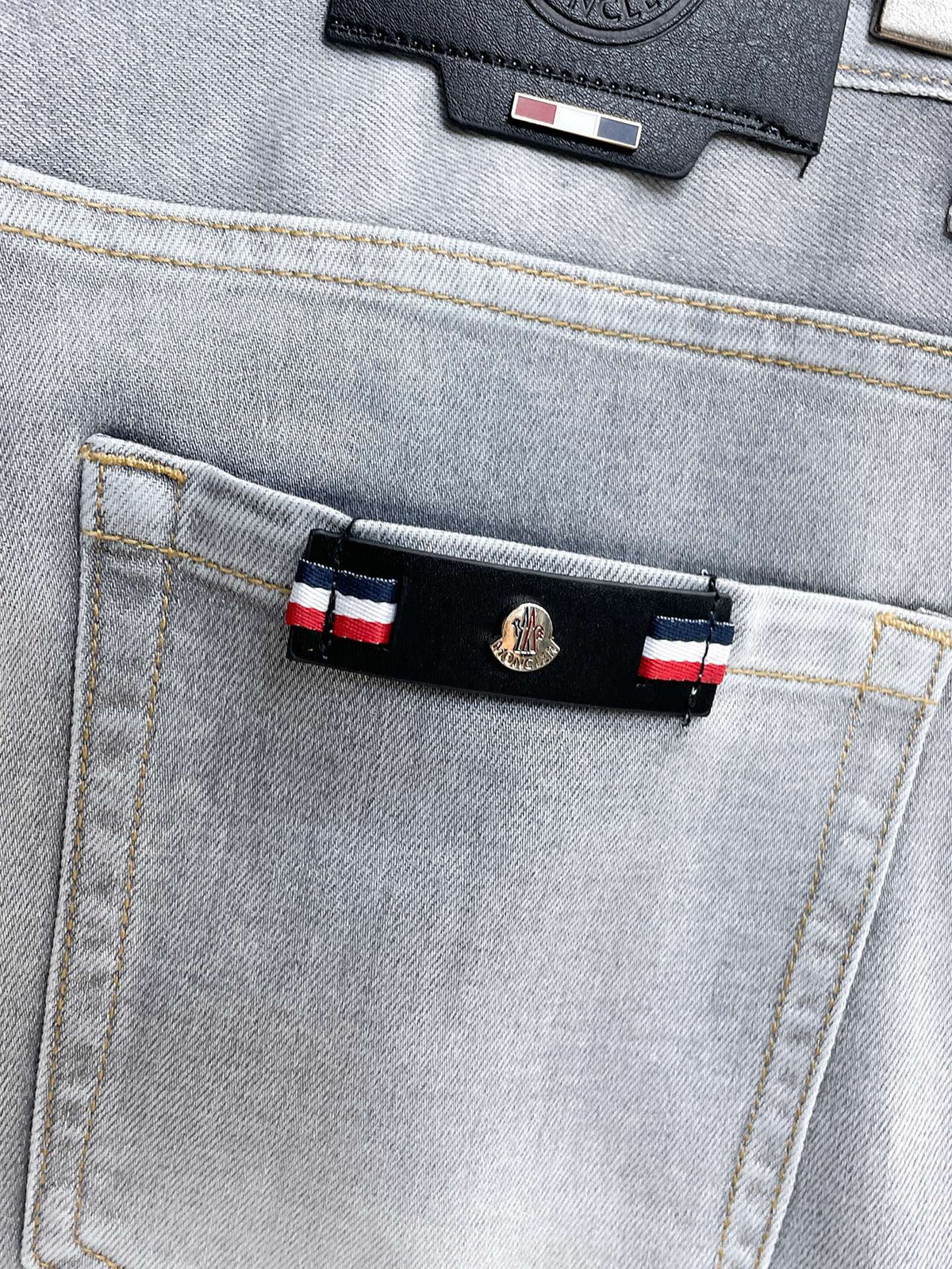 Moncler Slim‑Fit Washed Denim Jeans