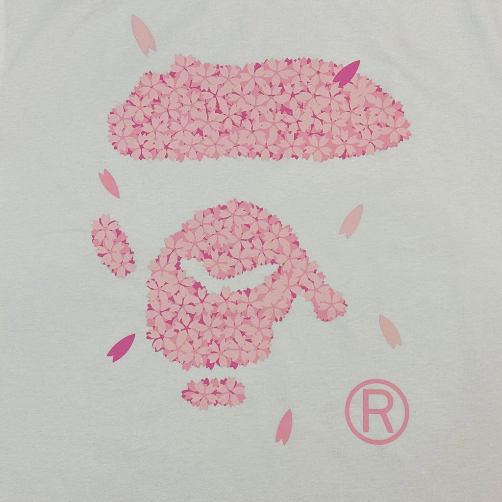 BAPE SS25 Sakura Blossom Ape Head Oversized Heavyweight Unisex T-Shirt