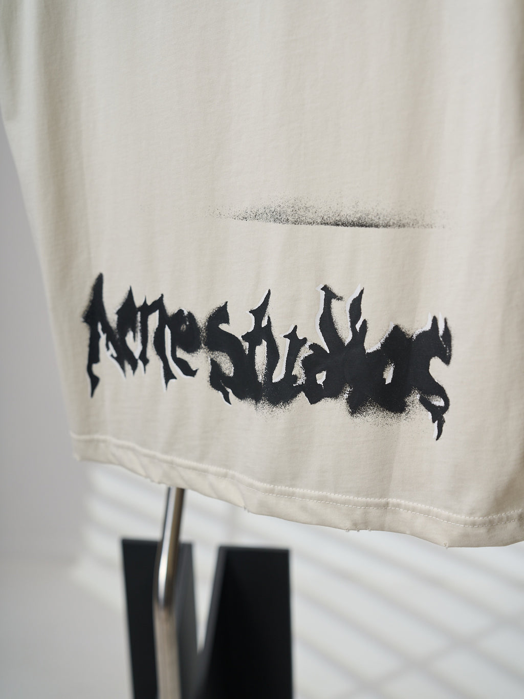 Acne Studios Unisex Graffiti Graphic Short‑Sleeve Crew‑Neck T‑Shirt