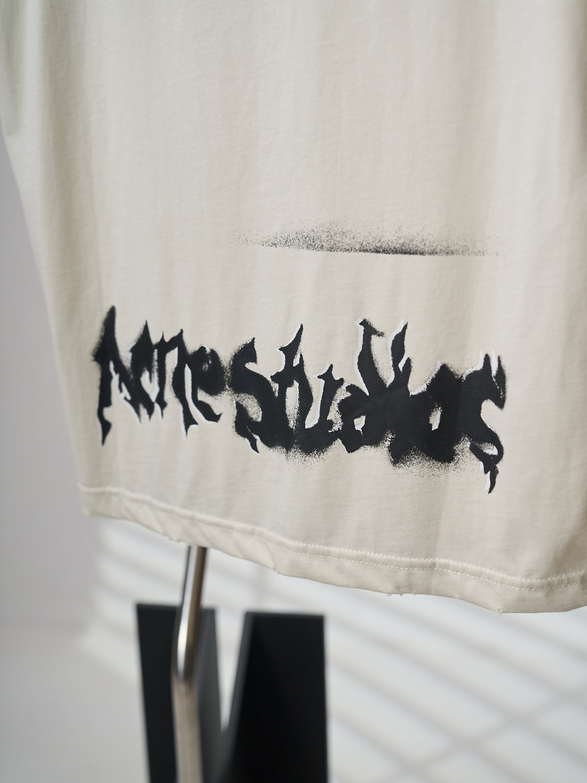 Acne Studios Unisex Graffiti Graphic Short‑Sleeve Crew‑Neck T‑Shirt