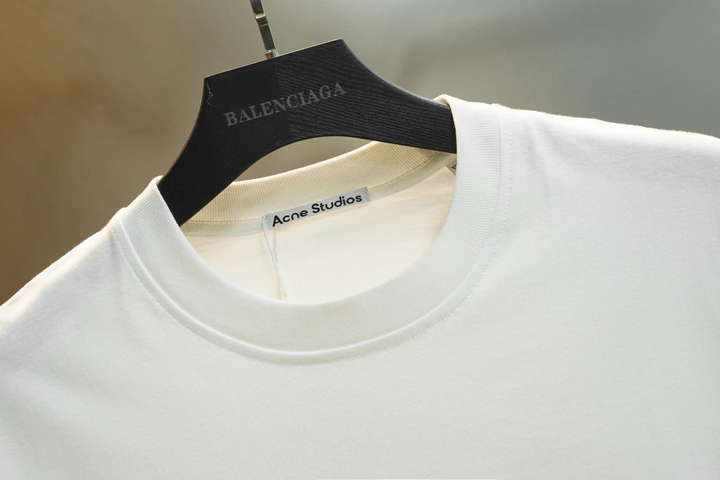 Acne Studios Stockholm 1996 Text‑Print Crew‑Neck Short‑Sleeve T‑Shirt