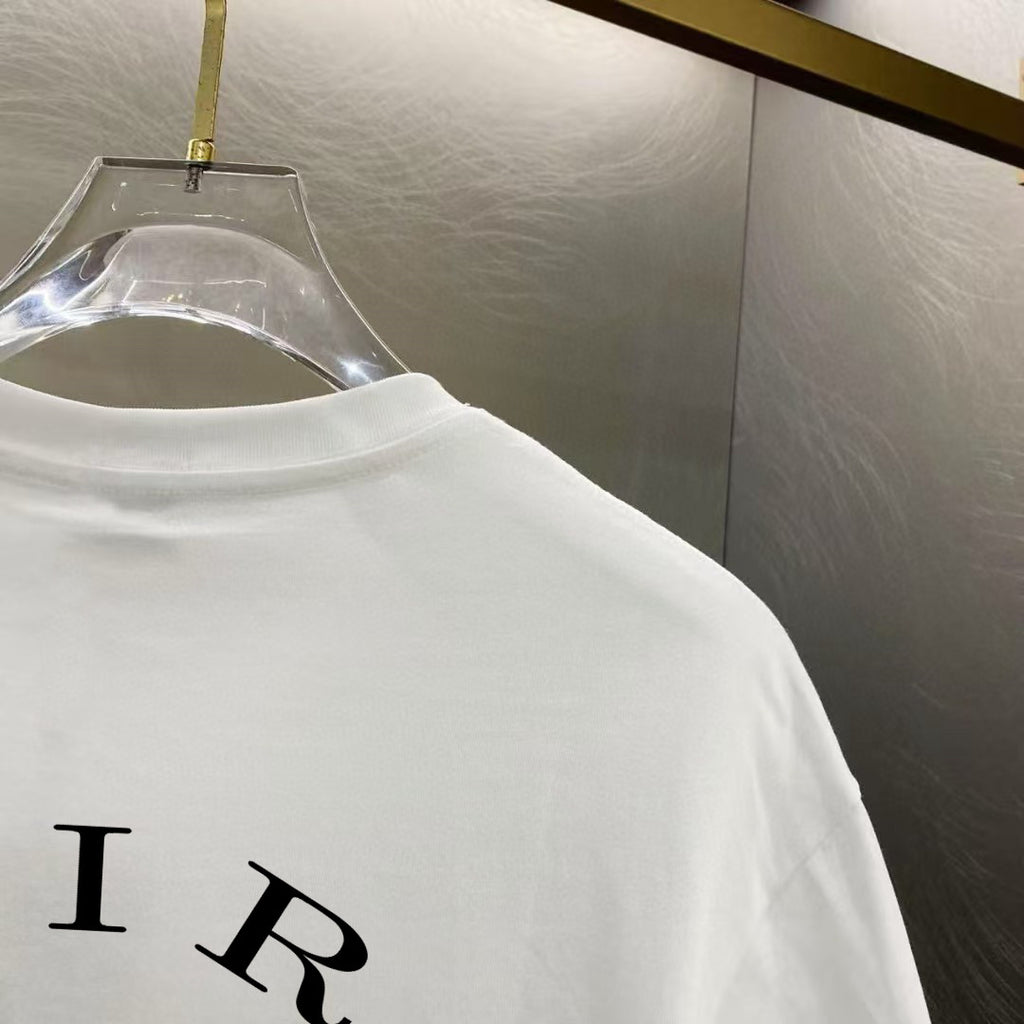 Amiri Beverly Hills Emblem Chest Graphic Crew‑Neck Short‑Sleeve T‑Shirt
