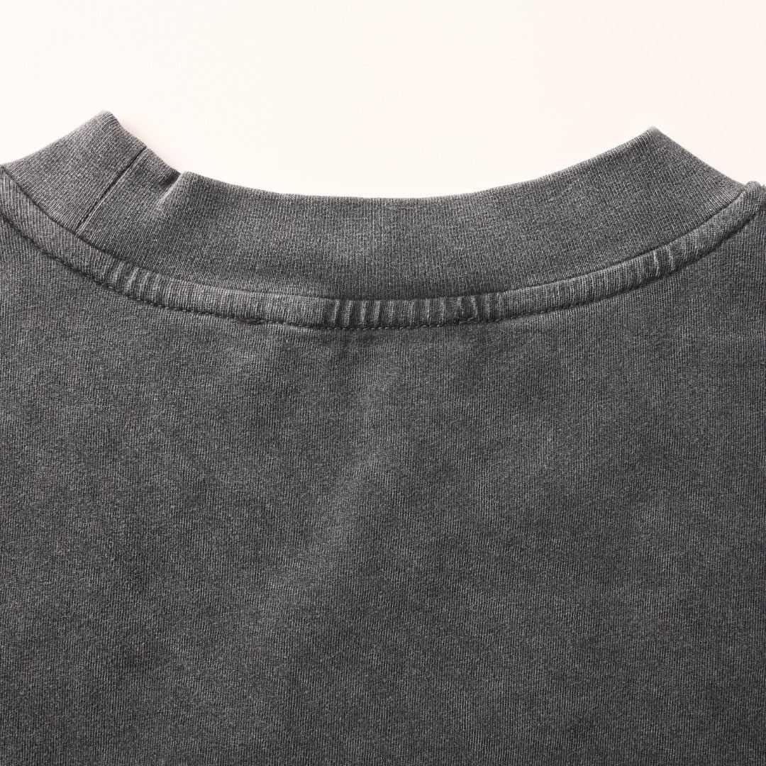 Acne Studios Circular‑Symbol Vintage‑Wash Oversized Crew‑Neck T‑Shirt