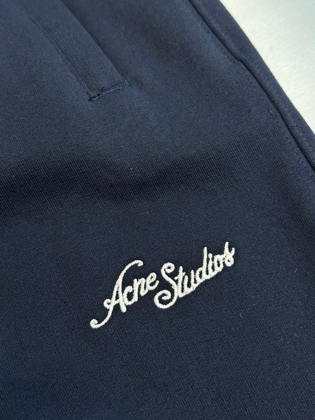 Acne Studios Script‑Detail Elastic Waist Wide‑Leg Sweatpants