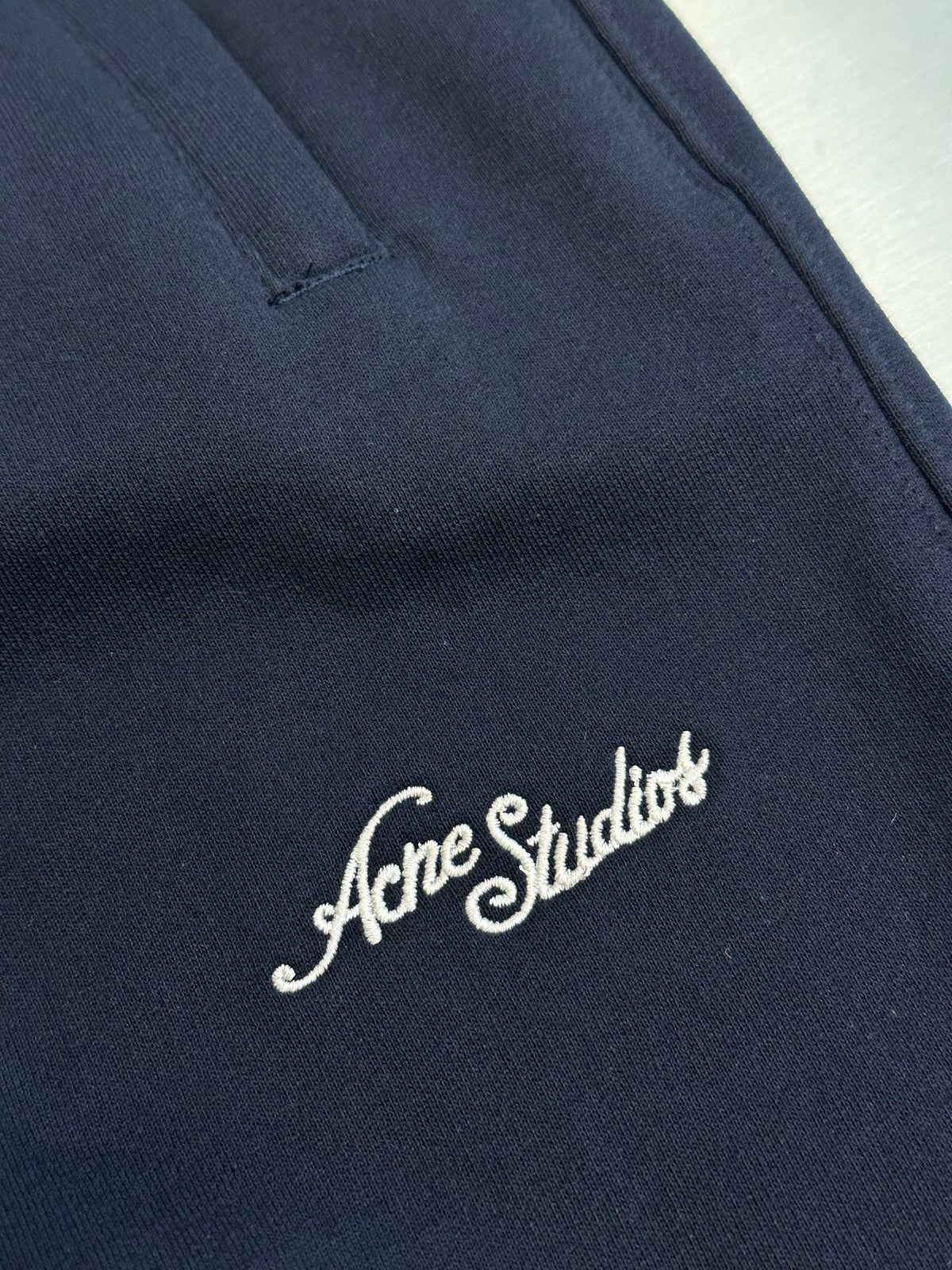 Acne Studios Script‑Detail Elastic Waist Wide‑Leg Sweatpants