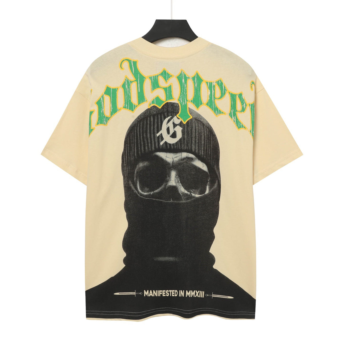 Godspeed Balaclava Skull Double‑Sided Vintage Short‑Sleeve Tee