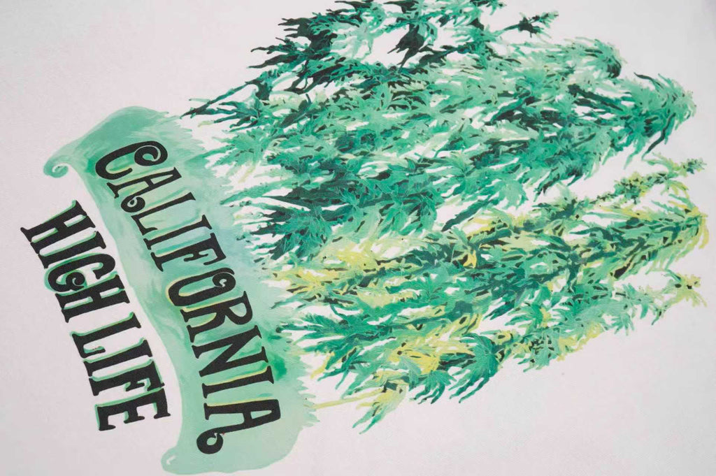 Amiri Green Swirl Graphic Crew‑Neck Short‑Sleeve T‑Shirt