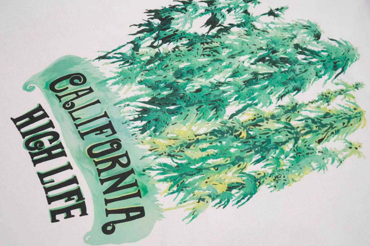 Amiri Green Swirl Graphic Crew‑Neck Short‑Sleeve T‑Shirt