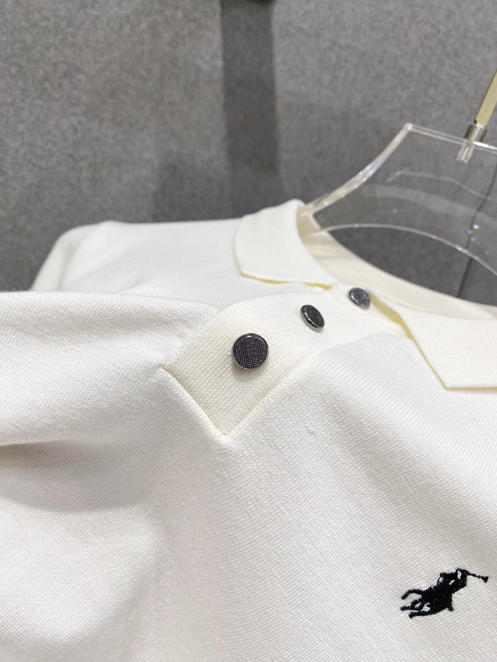Ralph Lauren Men's Knit Short‑Sleeve Polo Shirt With Black Pony Logo