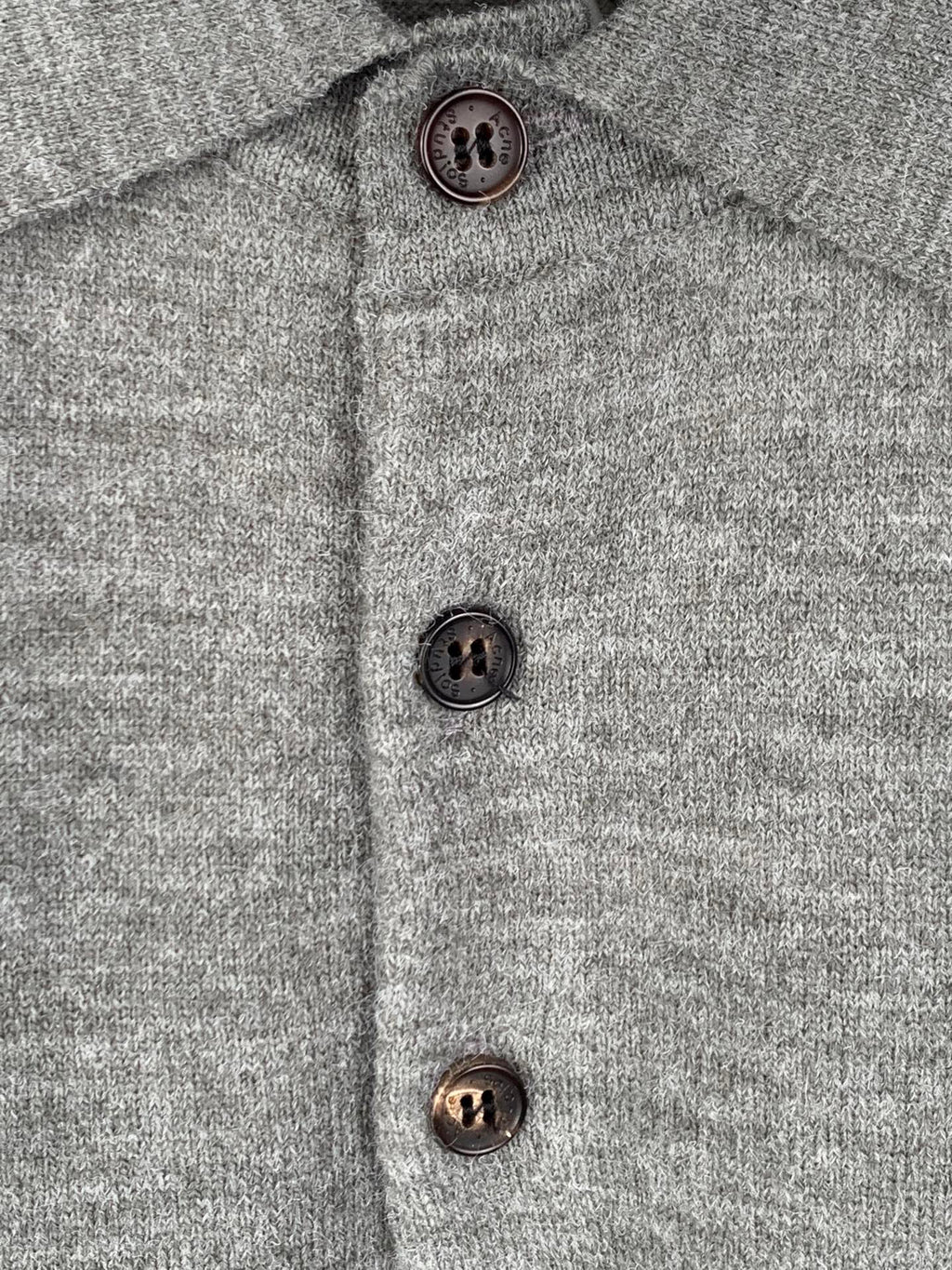 Acne Studios Long‑Sleeve Knit Polo Sweater