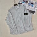 Stone Island Lightweight Sun-Protection Overshirt with Compass Badge Sleeve Patch
