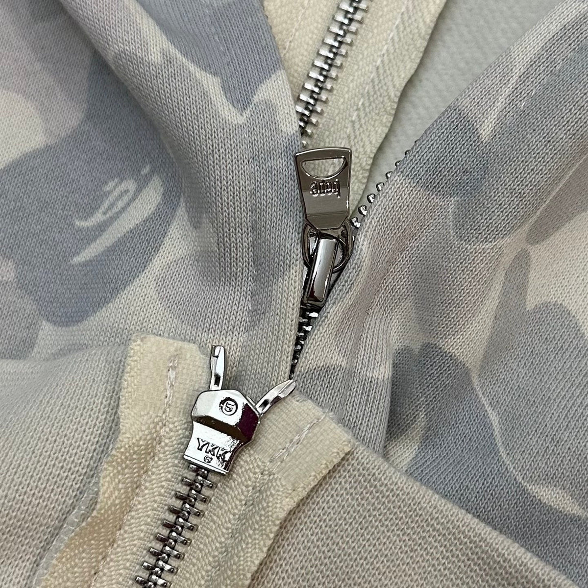 BAPE FW24 Ice Grey ABC Camo Shark Full-Zip Hoodie - Harajuku PACK Limited