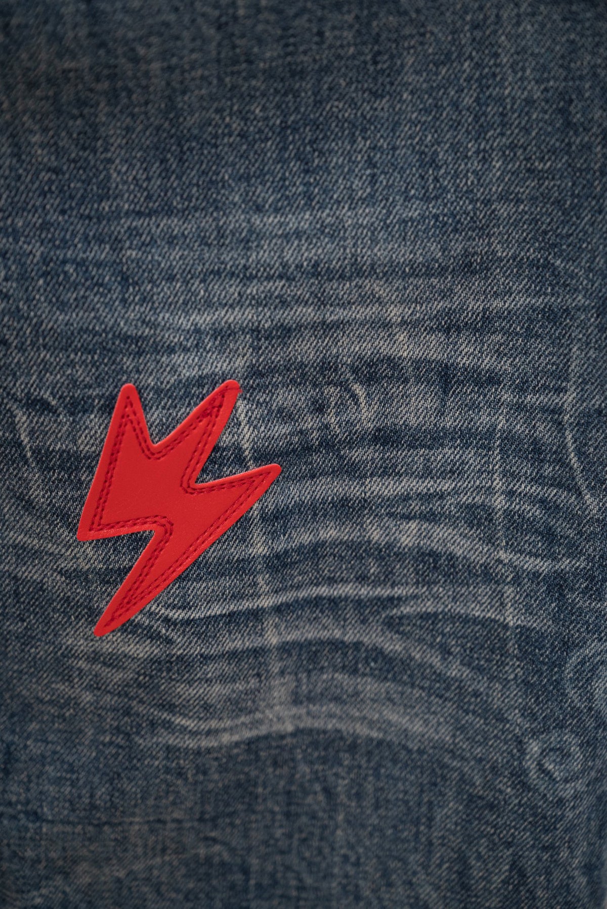 Acne Studios Lightning Embellished Flare Denim Jeans