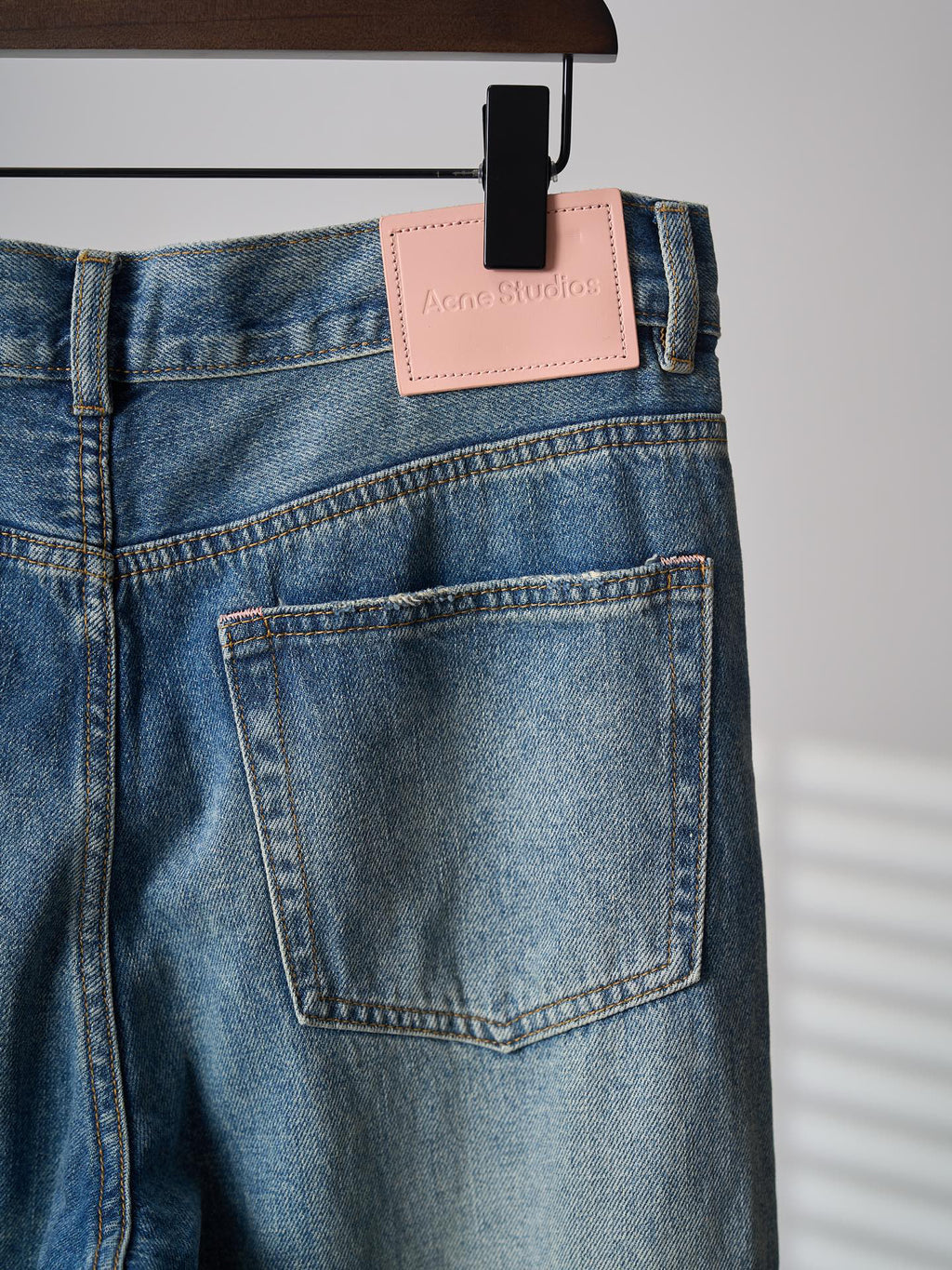 Acne Studios Distressed Wide‑Leg Denim Jeans