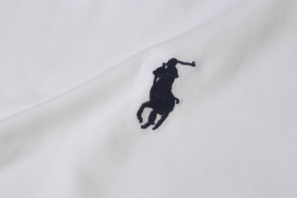 Ralph Lauren Men's White Crew‑Neck Short‑Sleeve Embroidered Pony T‑Shirt