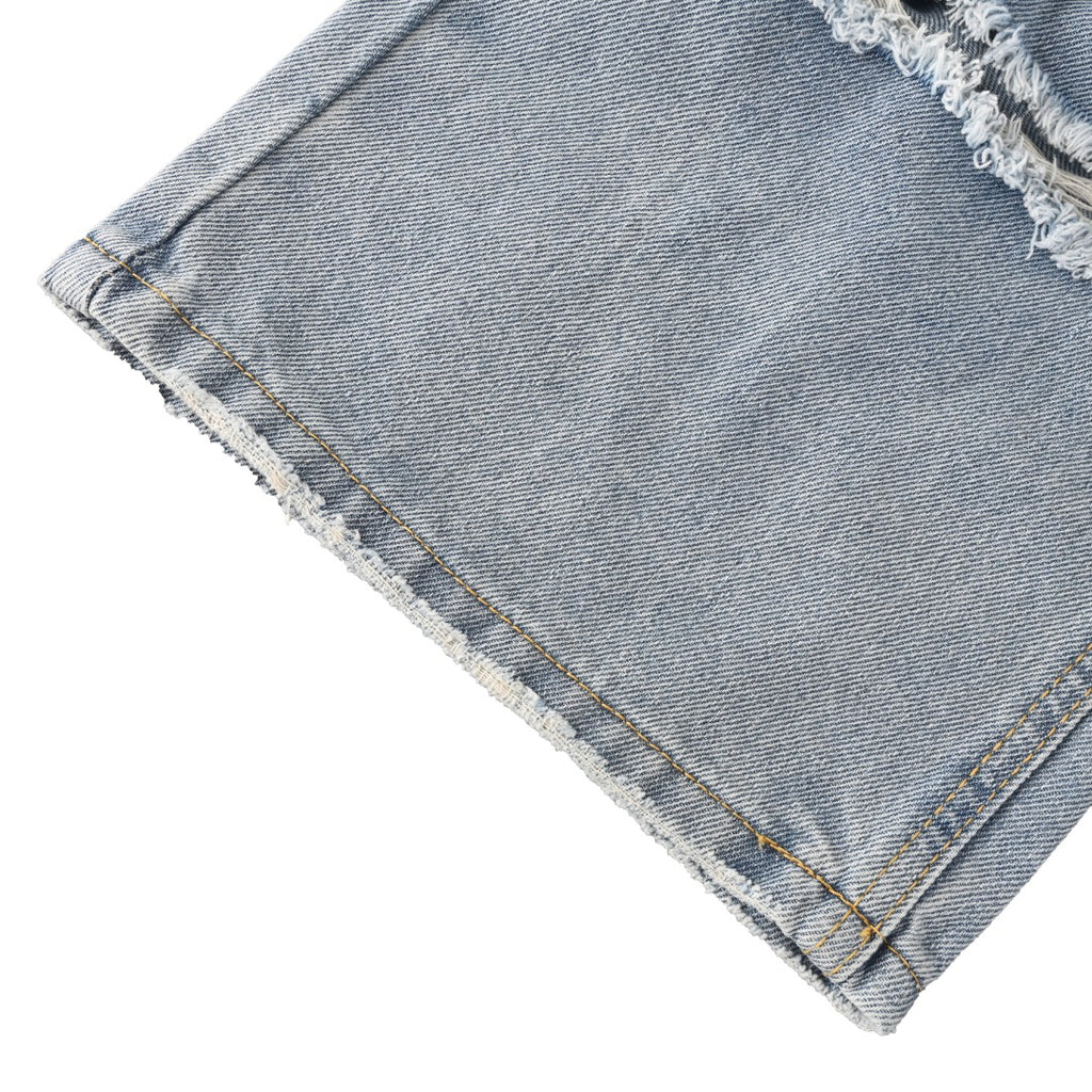 Acne Studios Multi‑Ripped Wide‑Leg Jeans