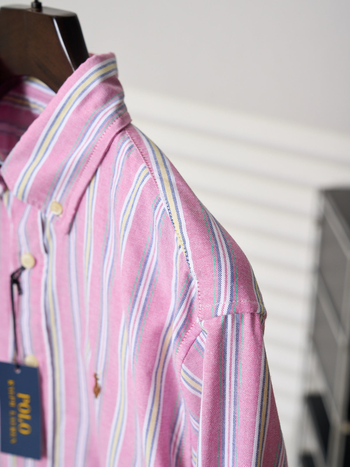 Ralph Lauren Men's Long‑Sleeve Vertical Striped Button‑Down Shirt