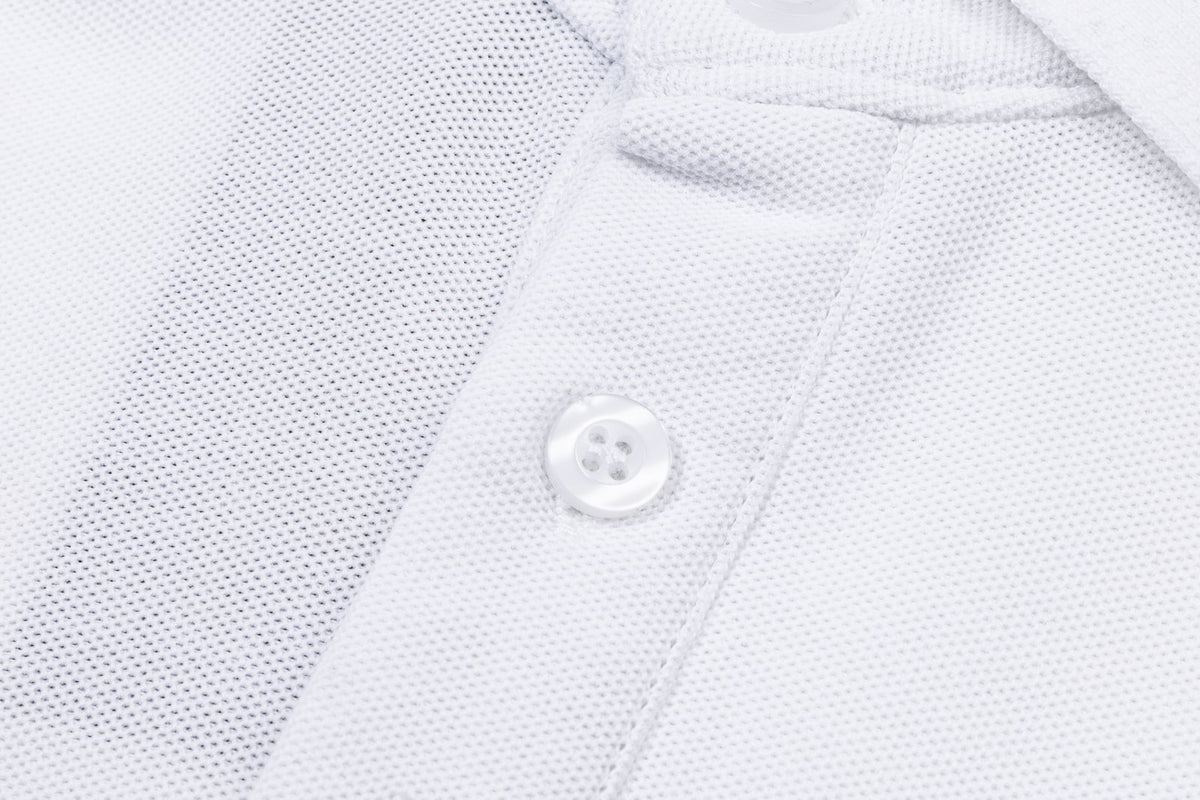 Men's Classic Collar Short‑Sleeve Polo Shirt Small Horse Embroidery Solid Casual Top