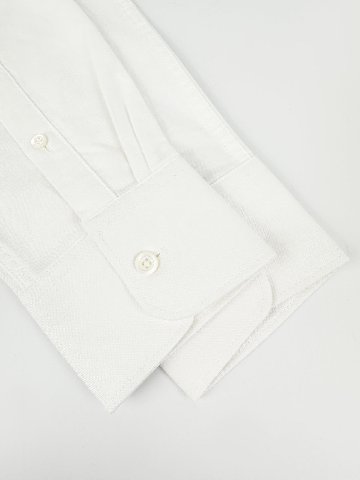 Men's Long‑Sleeve Button‑Down Shirt, Small Logo Embroidery On Left Chest