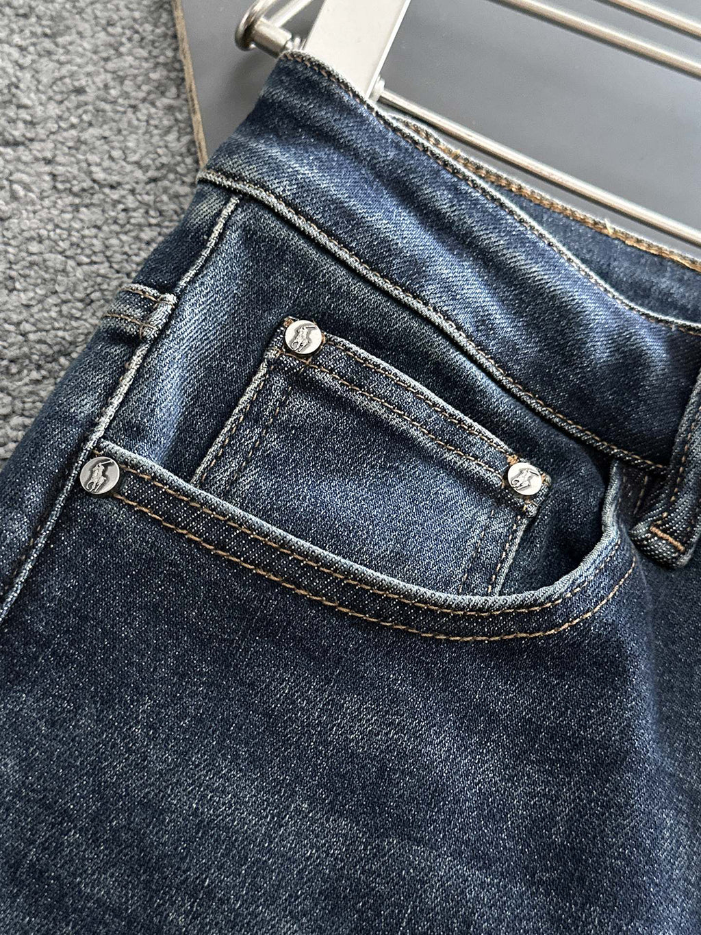 Ralph Lauren Men's Dark Wash Straight‑Leg Denim Jeans