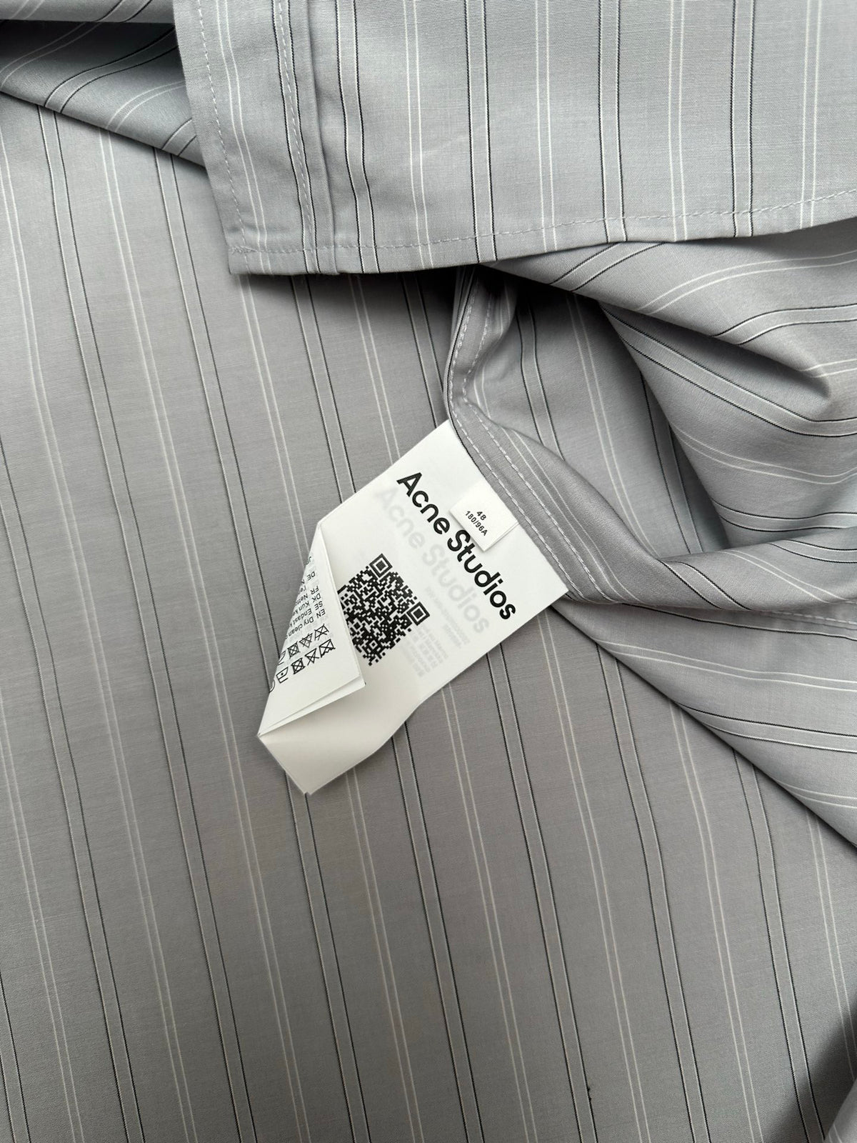 Acne Studios Oversized Striped Long‑Sleeve Shirt