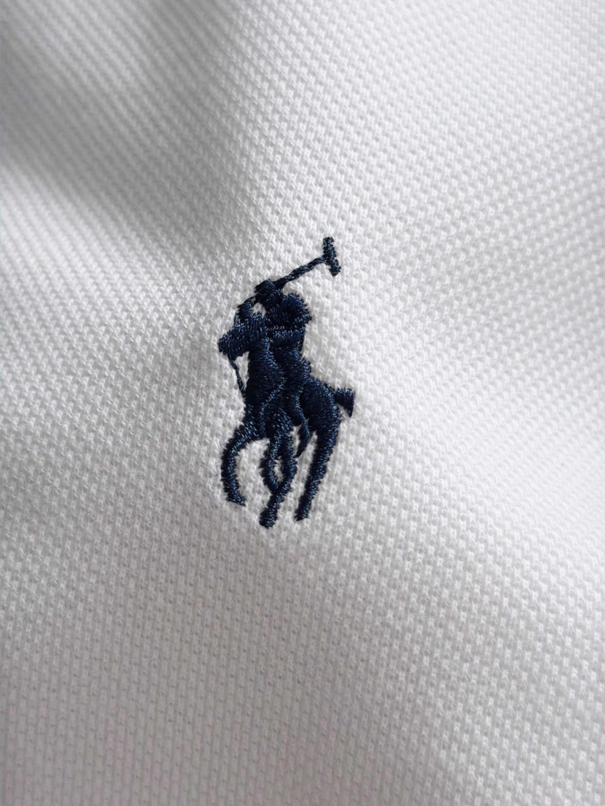 Kids Pique Knit Short‑Sleeve Polo Shirt Small Horse Embroidery Solid White Casual Top