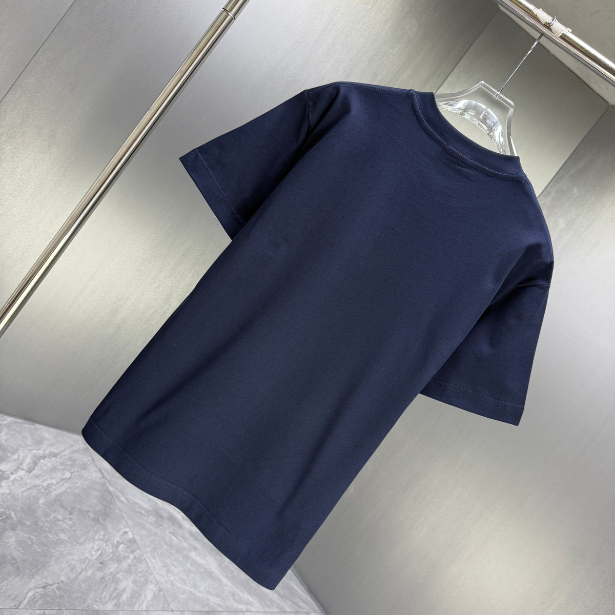 Moncler Double Badge T-Shirt Navy