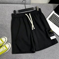 Stone Island Cotton Fleece Sweat Shorts with Elasticated Drawstring Waist