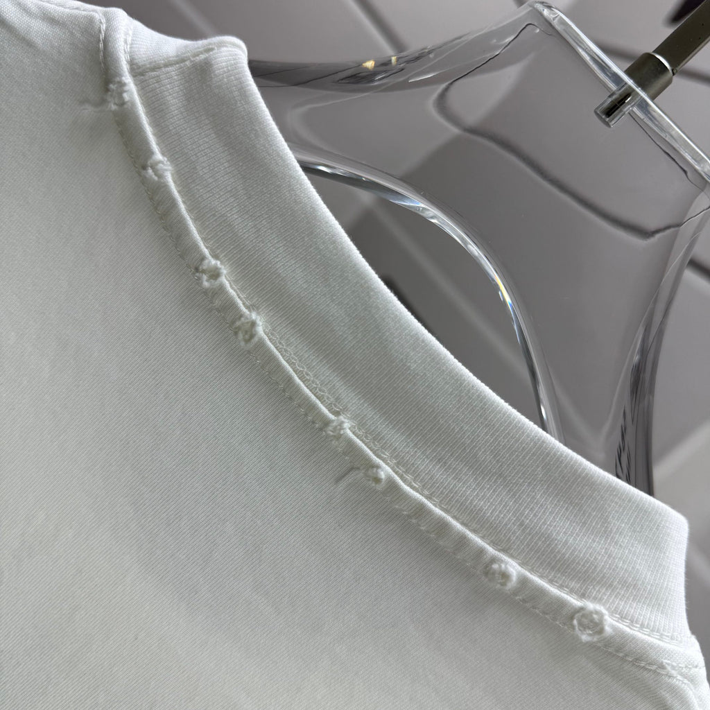 Acne Studios Back Circular‑Print T‑Shirt, Off‑White