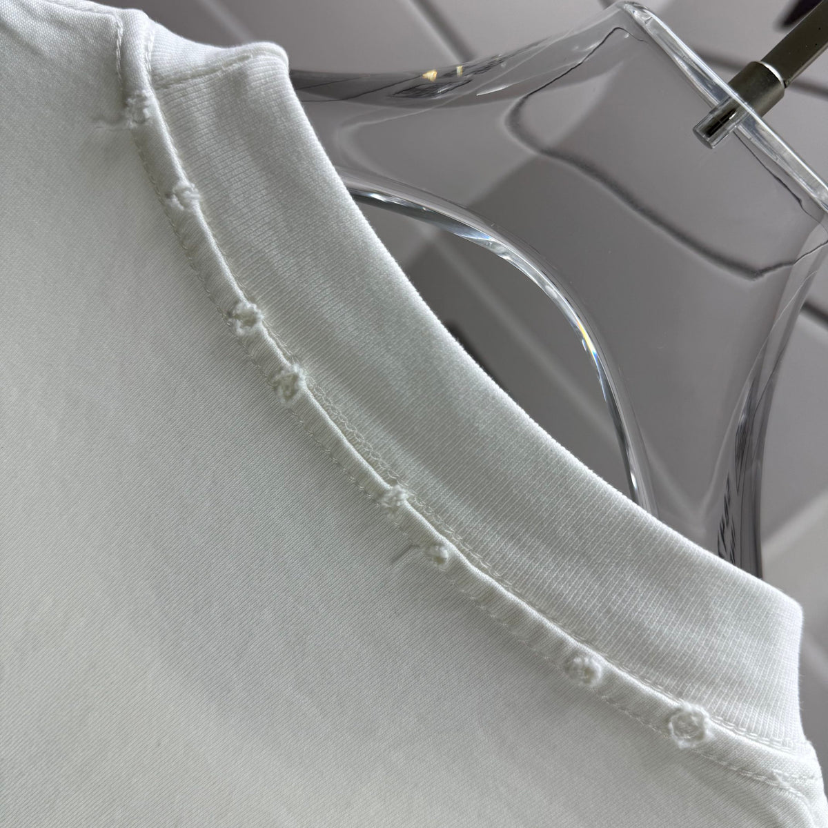 Acne Studios Back Circular‑Print T‑Shirt, Off‑White