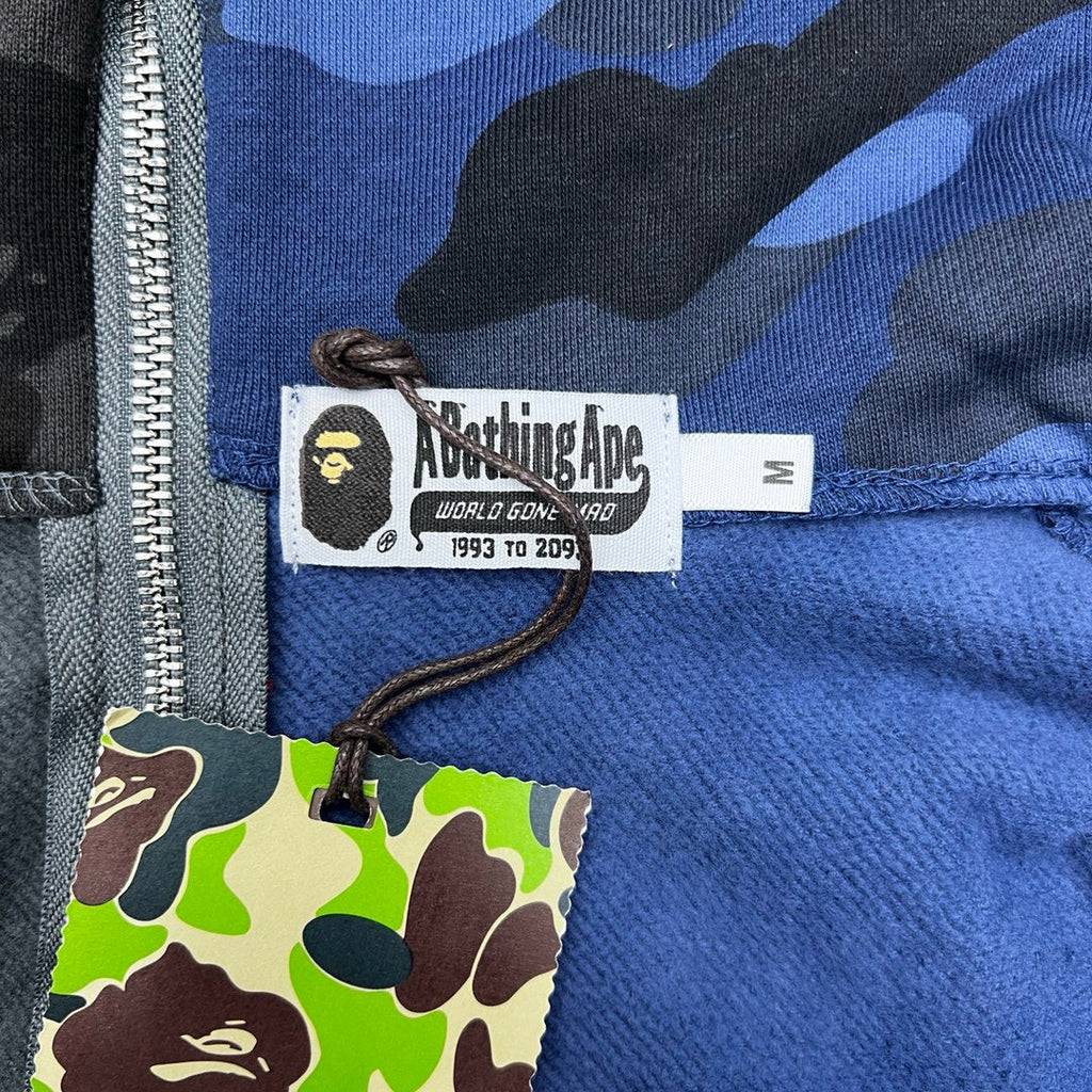 BAPE City Camo Half Shark Full-Zip Hoodie - Dual Camo Split