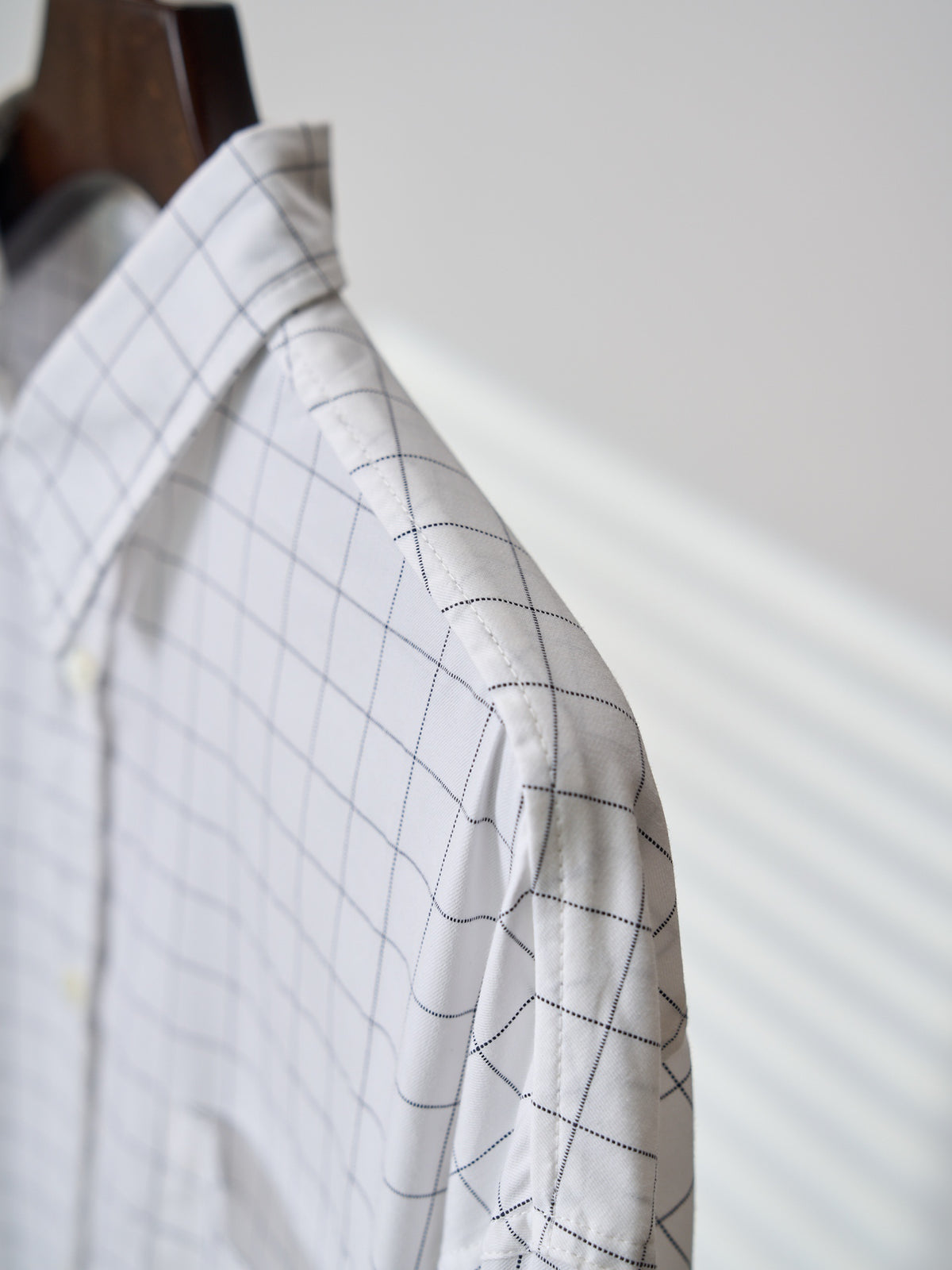 Acne Studios Grid‑Print Oversized Long‑Sleeve Shirt