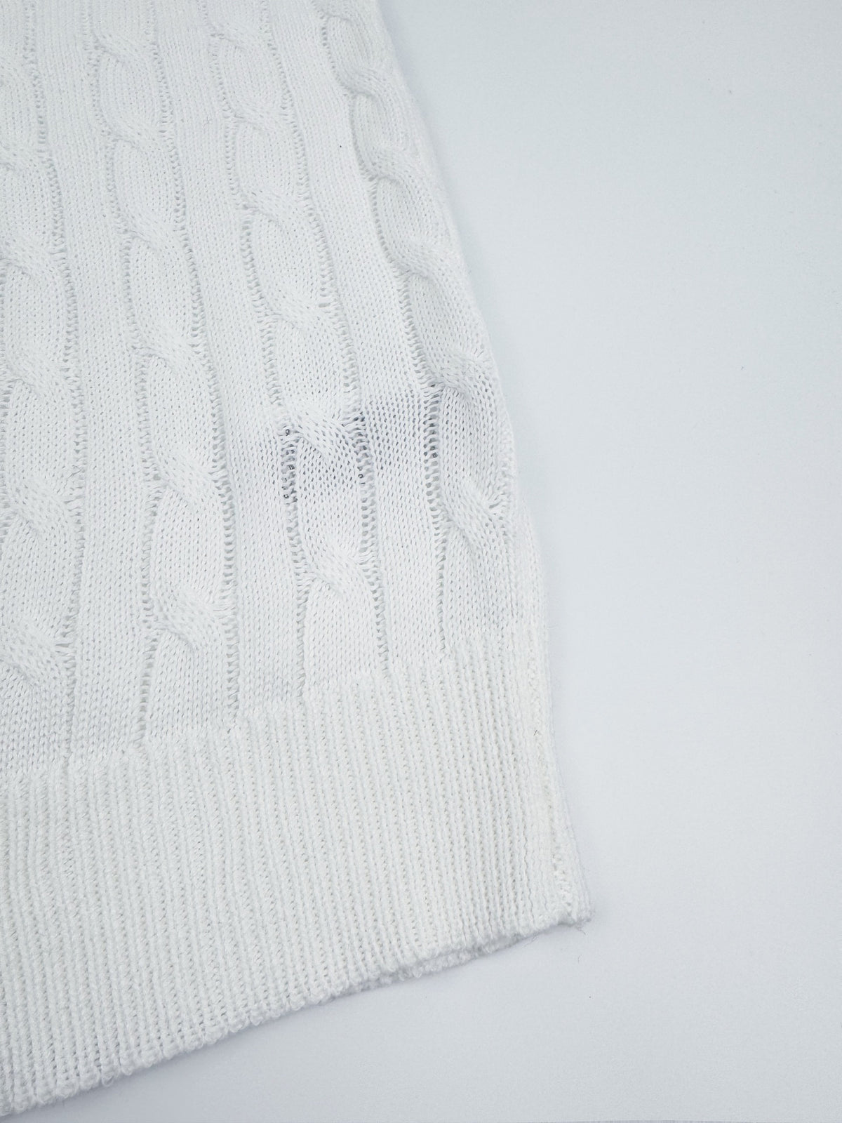 Ralph Lauren Men's Short‑Sleeve Cable‑Knit Crew Neck Sweater