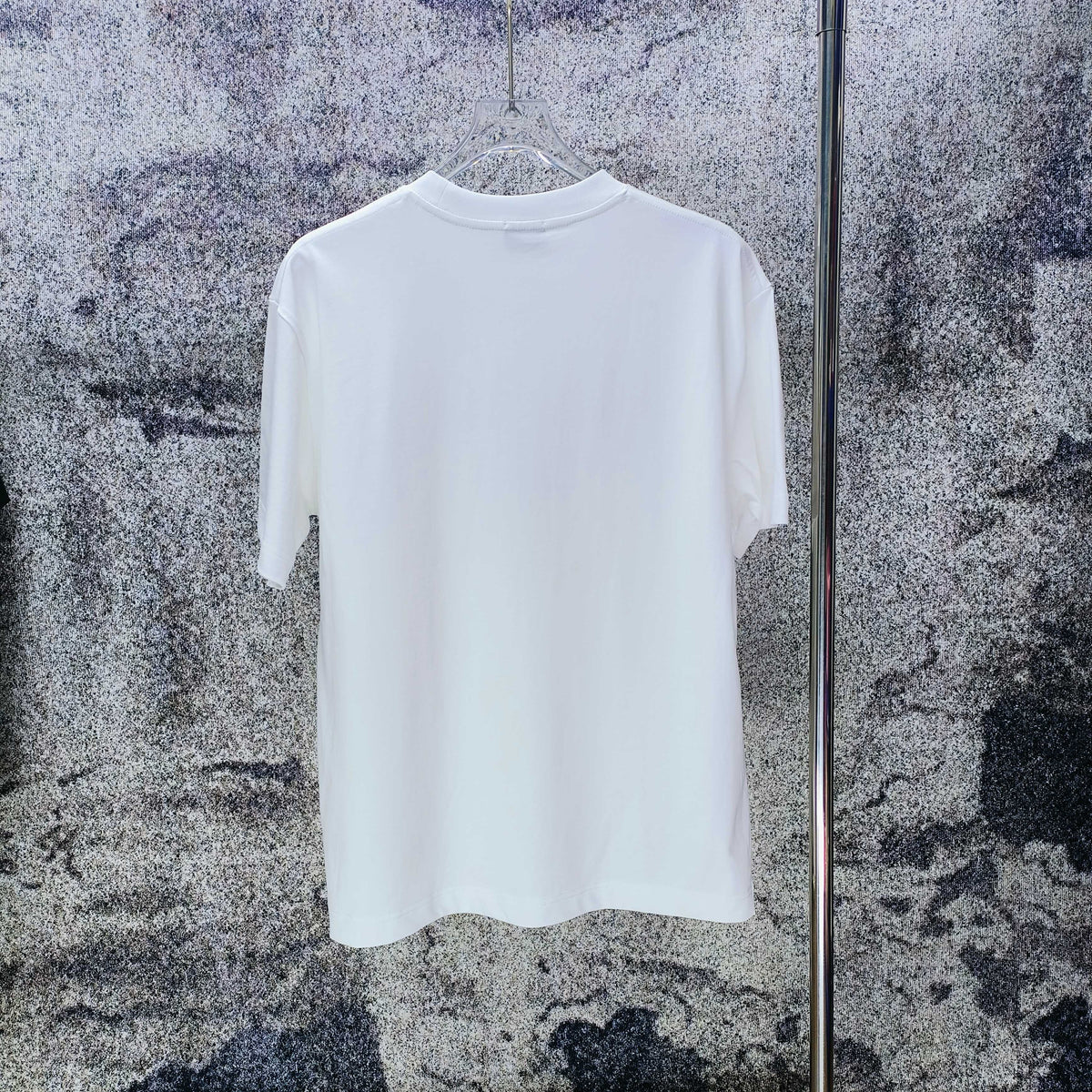 Men's Crew‑Neck Short‑Sleeve T‑Shirt, Navy Pony Chest Embroidery