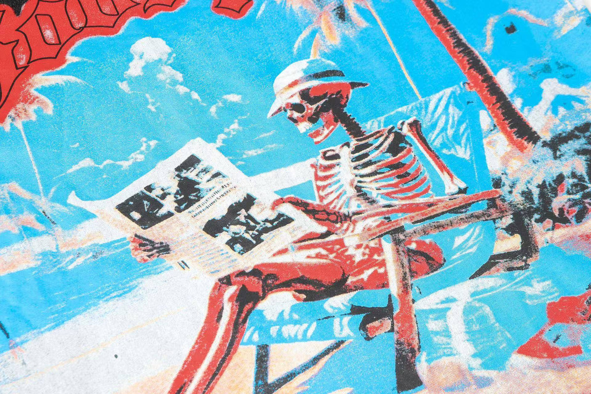 Godspeed Beach Skeleton Short‑Sleeve T‑Shirt (Black)