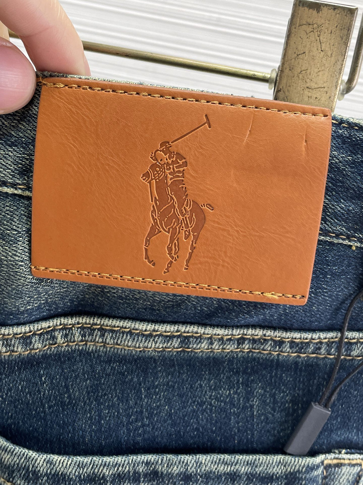 Ralph Lauren Men's Vintage Faded Slim‑Fit Denim Jeans