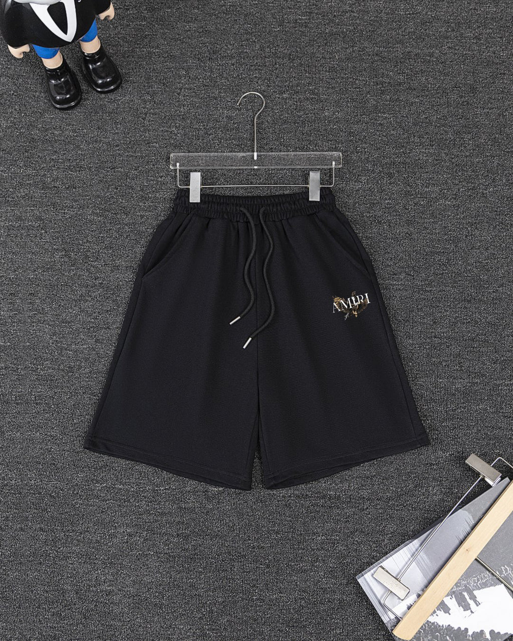 AMIRI Eagle Graphic Short‑Sleeve Tee & Drawstring Shorts Set